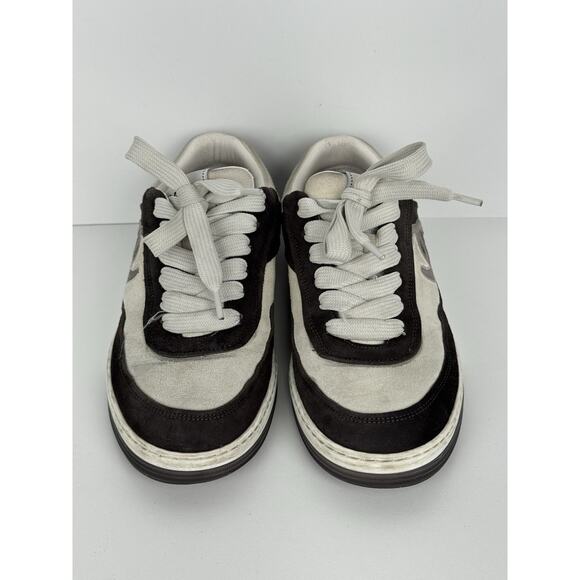 Chanel Fabric Women’s Logo Sneakers in Black and White, Size 37.5 - Picture 2 of 16